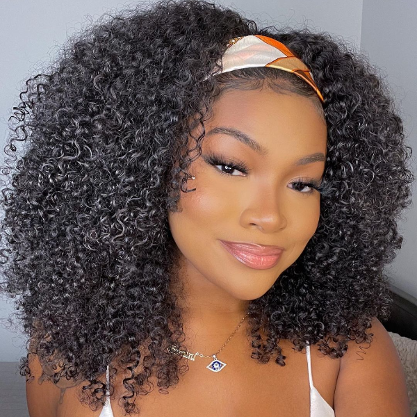 24inches Jerry Curl Affordable Headband Wig (Get Free Trendy Headband)