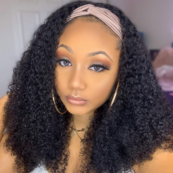 22inches Jerry Curl Affordable Headband Wig (Get Free Trendy Headband)