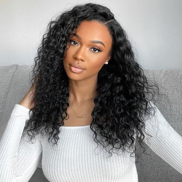 Undetectable Invisible Lace Water Wave 13x4 Frontal Lace Wig | Real HD Lace