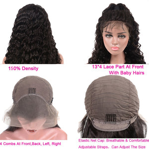 2022 Hot Sale 100% Unprocessed Virgin Human Hair Natural Color Straight Wavy Big 13*4 Frontal Lace Wig Wholesale Price