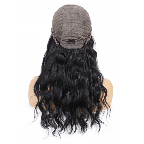 20INCH 4X4 180% DENSITY GLUELESS LACE CLOSURE SHORT WATER WAVE WIG