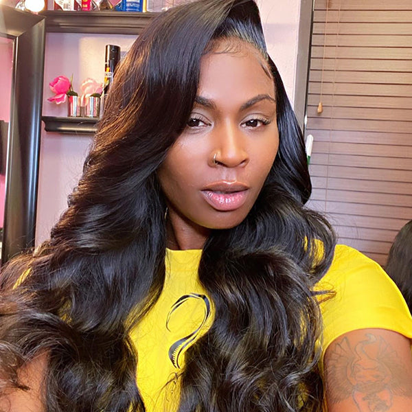 180% Density Frontal Lace Wig Glueless Pre Plucked