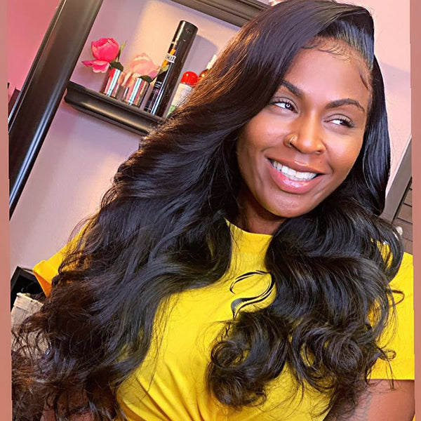 180% Density Frontal Lace Wig Glueless Pre Plucked