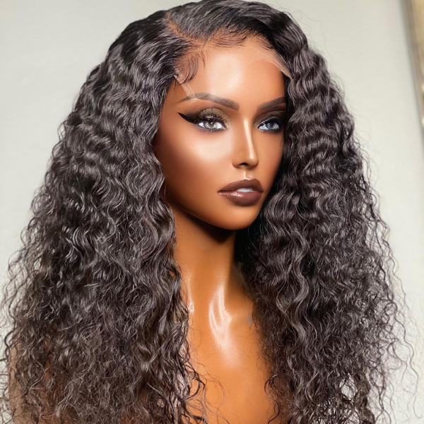 5x5 Wet And Wavy Undetectable Invisible Lace Glueless Closure Lace Wig | Real HD Lace