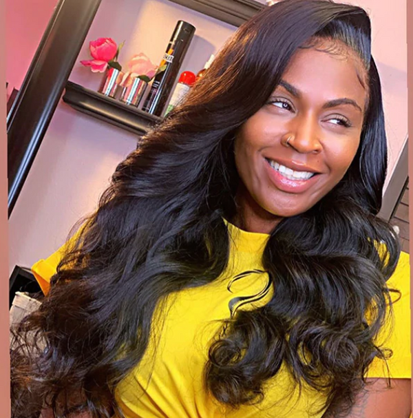 180% DENSITY FRONTAL LACE WIG GLUELESS PRE PLUCKED