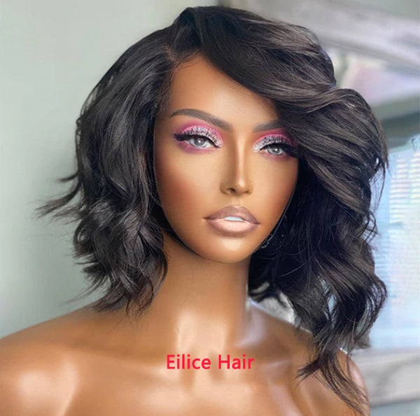 5X5 LACE GORGEOUS ASYMMETRIC LOOSE WAVE SIDE PART WIG