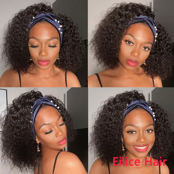 SUMMER STYLE DEEP WAVE 12,14 INCHES BOB HEADBAND WIG