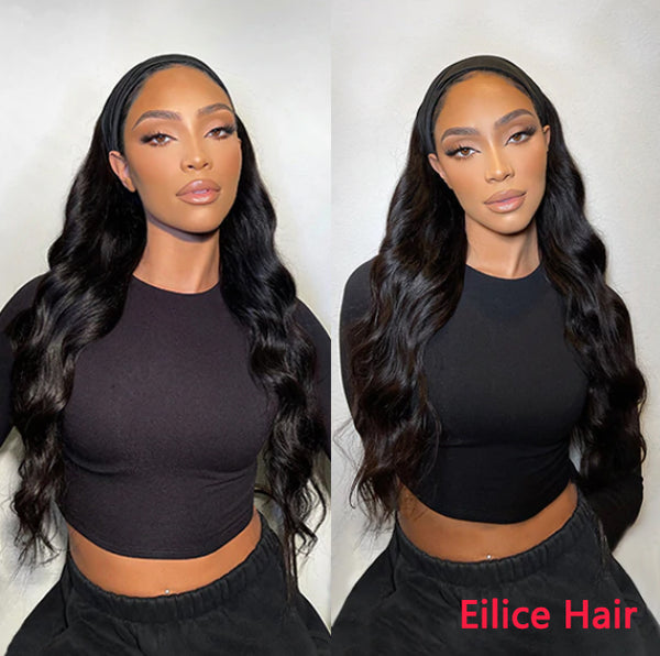 8-14 INCHES BODY WAVE HIGH DENSITY AFFORDABLE HEADBAND WIG