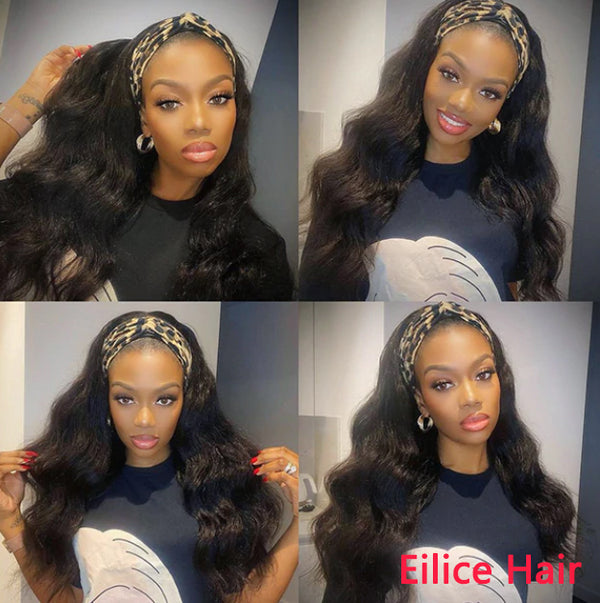 8-14 INCHES BODY WAVE HIGH DENSITY AFFORDABLE HEADBAND WIG