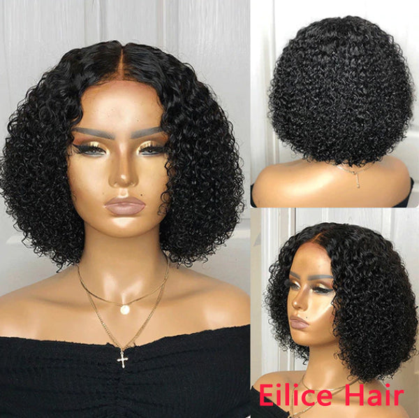 12-30 INCHES 4X4 LACE 180% Density CELEBRITY STYLE SMALL KINKY CURL LACE CLOSURE WIG