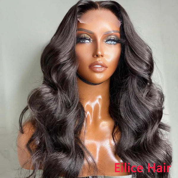 10-30 INCHES BODY WAVE GLUELESS BREATHABLE LACE CLOSURE WIG