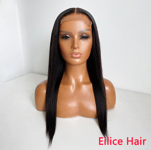 SILKY STRAIGHT 5X5 REAL HD LACE UNDETECTABLE INVISIBLE LACE GLUELESS CLOSURE LACE WIG