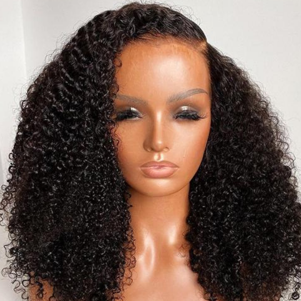 Afro Curly Undetectable Invisible Lace Glueless Frontal Lace Wig | Real HD Lace