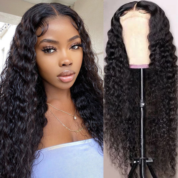 5x5 Wet And Wavy Undetectable Invisible Lace Glueless Closure Lace Wig | Real HD Lace