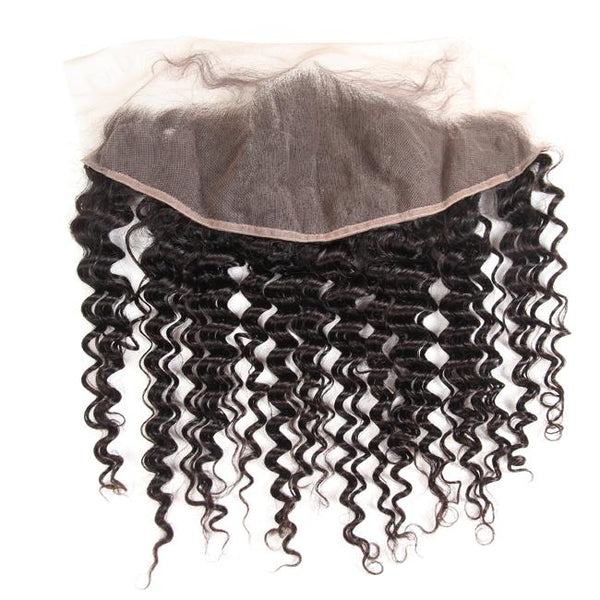 1Pc Deep Wave Pre Plucked Lace Frontal