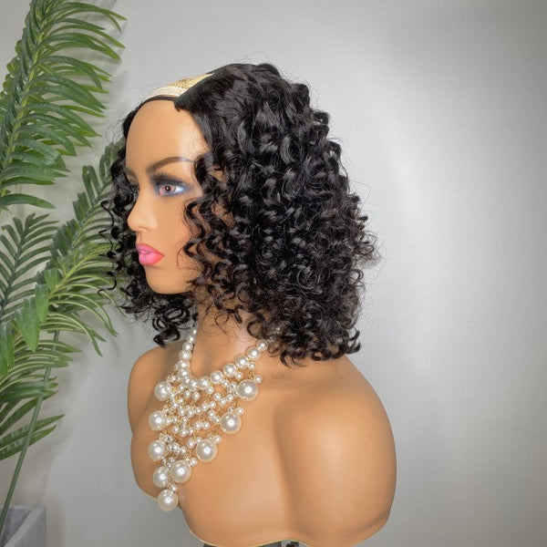 Special Sales Deep Wave U Part Wig Quick & Easy Affordable Curly Wig (Get Free Clip In Set)