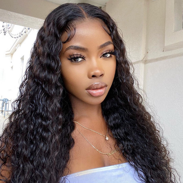 5x5 Wet And Wavy Undetectable Invisible Lace Glueless Closure Lace Wig | Real HD Lace