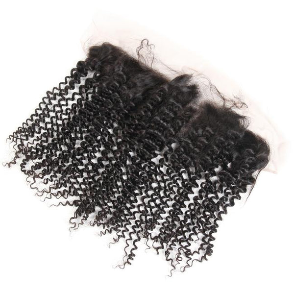 1Pc Deep Curly Pre Plucked Lace Frontal