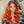 Load image into Gallery viewer, Reddish Orange Loose Wave Extented 4X4 Closure Lace Wig With Dark Roots

