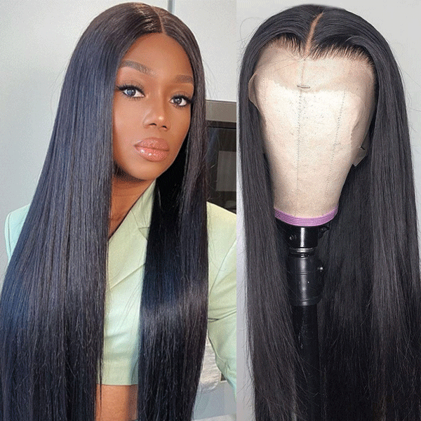 180% Density Frontal Lace Wig Glueless Pre Plucked