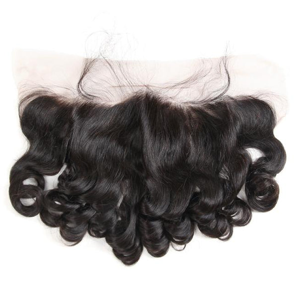 1Pc Big Curl Pre Plucked Lace Frontal