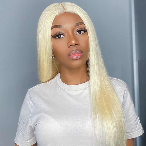 Blonde 613 Color 5x5 Lace Glueless Closure Lace Wig