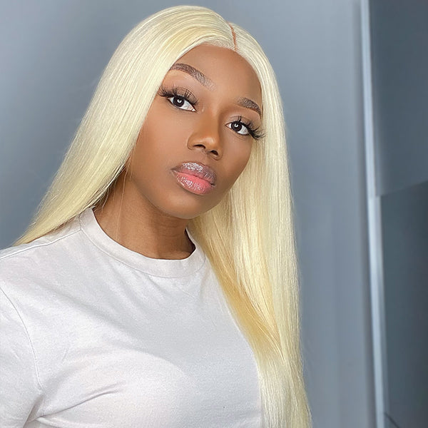 Blonde 613 Color 5x5 Lace Glueless Closure Lace Wig