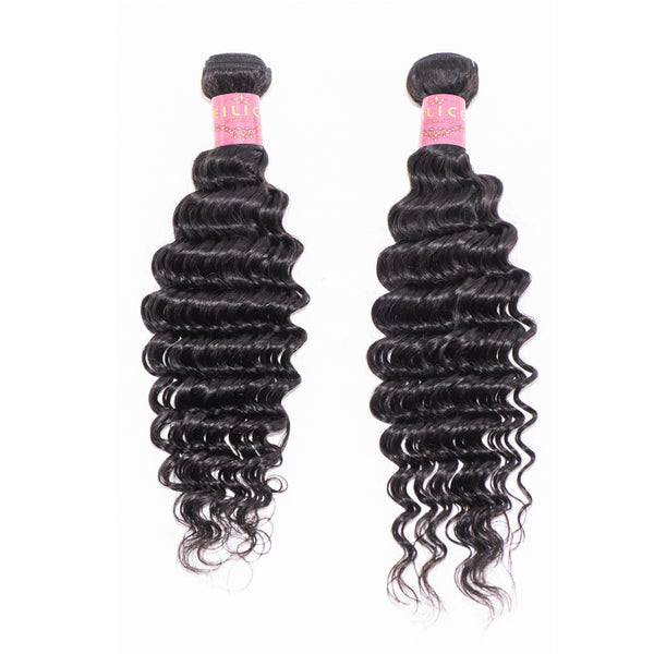 10-30 INCHES NATURAL BLACK DEEP CURLY HAIE BUNDLE PIECE