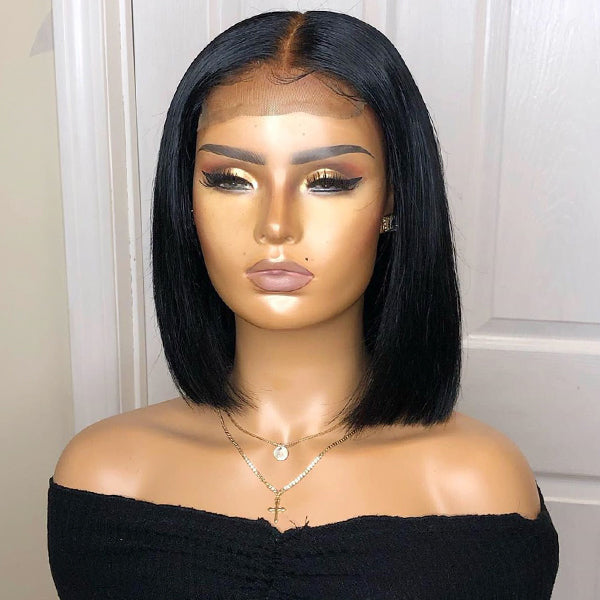 6x6 Bob Wig Affordable Wig Blunt Cut | Super Lace Bob Wig