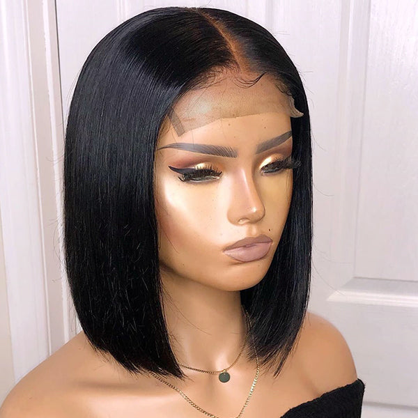 6x6 Bob Wig Affordable Wig Blunt Cut | Super Lace Bob Wig