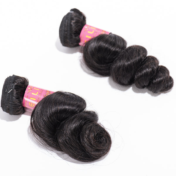 10-30 INCHES NATURAL BLACK LOOSE WAVE BUNDLES PIECE