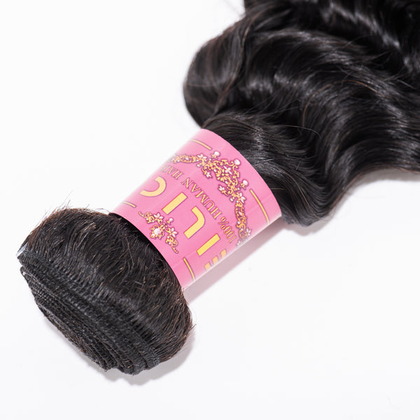 10-30 INCHES NATURAL BLACK DEEP CURLY HAIE BUNDLE PIECE