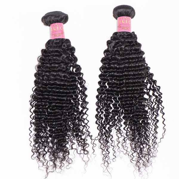 10-30 INCHES NATURAL BLACK KINKY CURLY BUNDLE PIECE