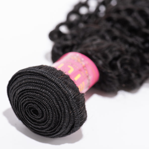 10-30 INCHES NATURAL BLACK KINKY CURLY BUNDLE PIECE