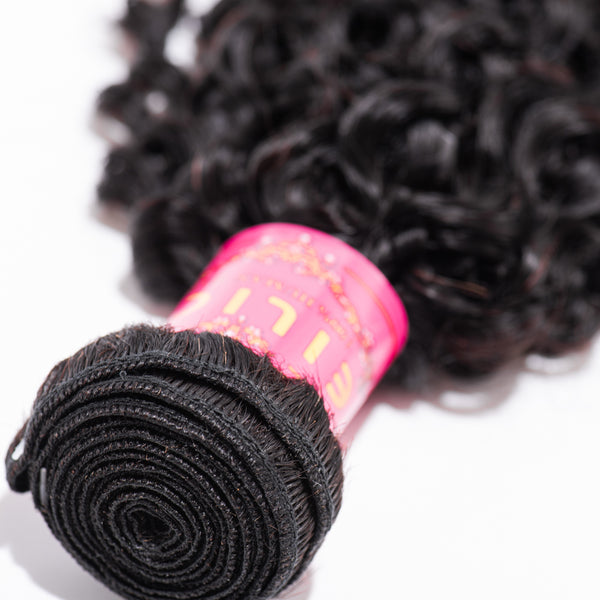 10-30 INCHES NATURAL BLACK JERRY CURLY HAIR BUNDLE PIECE