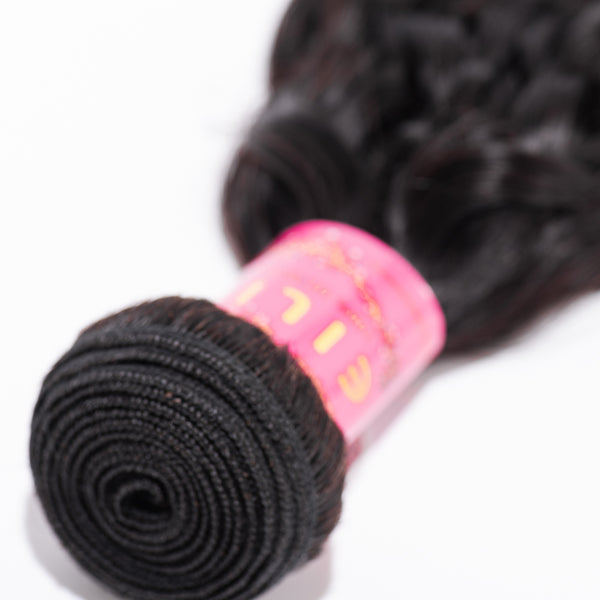 10-30 INCHES NATURAL BLACK FRENCH CURLY HAIR BUNDLE PIECE