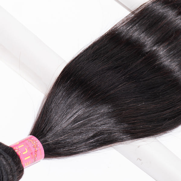 10-30 INCHES NATURAL BLACK STRAIGHT HAIR BUNDLES PIECE