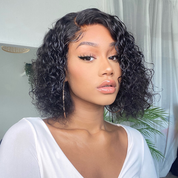 5x5 Issa Short Water Wave Glueless Lace wig