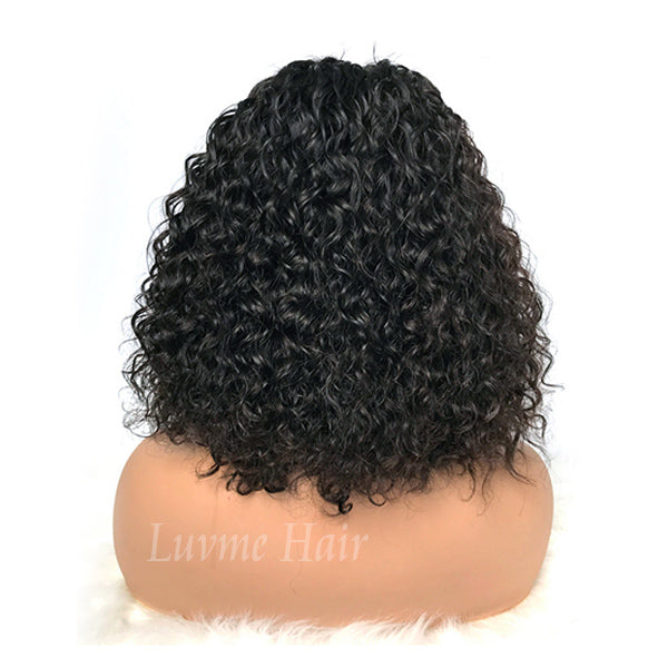 Curly Bob Wig Human Hair Closure Wig