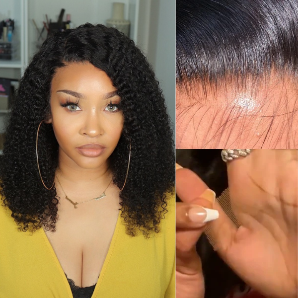 Afro Curly Undetectable Invisible Lace Glueless Frontal Lace Wig | Real HD Lace