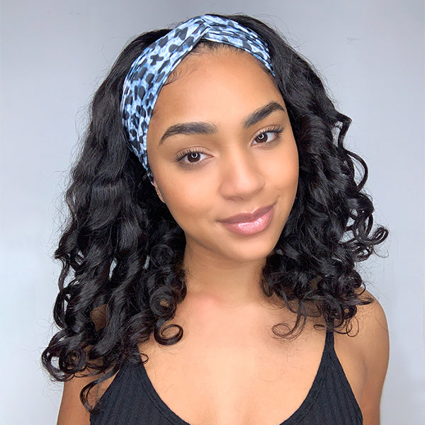 Spiral Curly Affordable Headband Wig | Throw On & Go