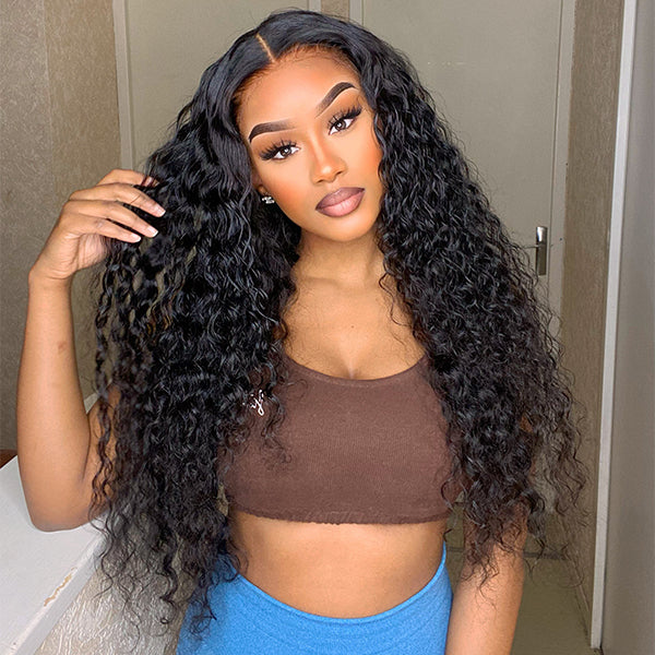 Long Length Undetectable Lace Water Wave 13x4 Frontal Lace Wig | Real HD Lace