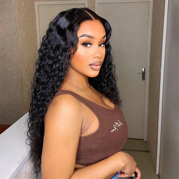 Long Length Undetectable Lace Water Wave 13x4 Frontal Lace Wig | Real HD Lace