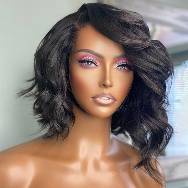 Gorgeous 5x5 Lace Asymmetric Loose Wave Side Part Wig