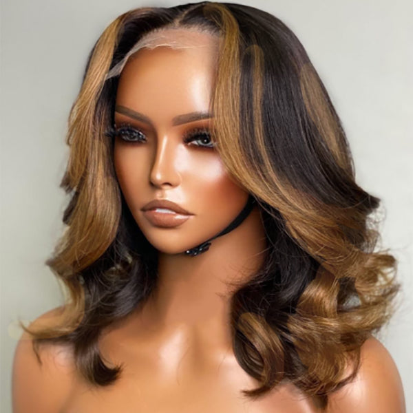 Big Loose Wave 13x4 Undetectable Transparent Lace Wigs With Highlights | Real Hd Lace