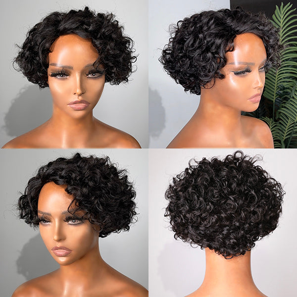 Short Quick Weave Bouncy Curly Wig