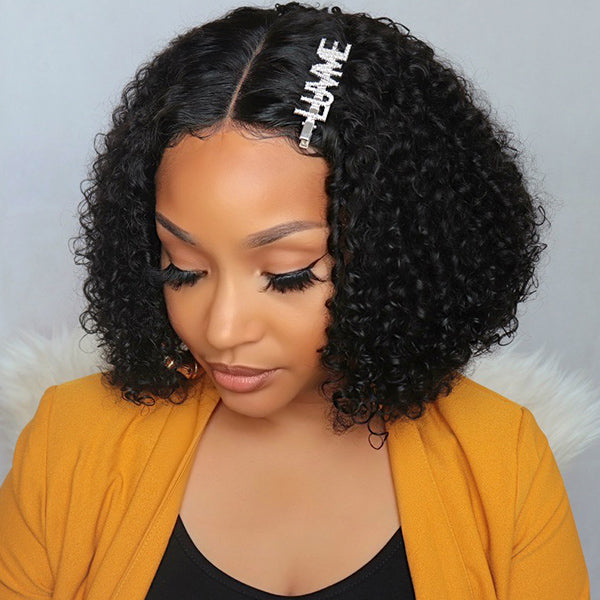 Celebrity Style Small Kinky Curl Lace Closure Wig