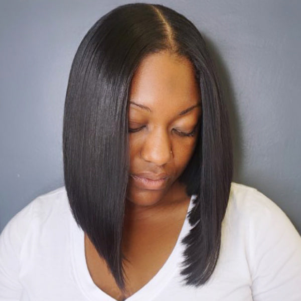 Quick & Easy U Part Bob Wig Affordable Wig (Get Free Clip In Set)