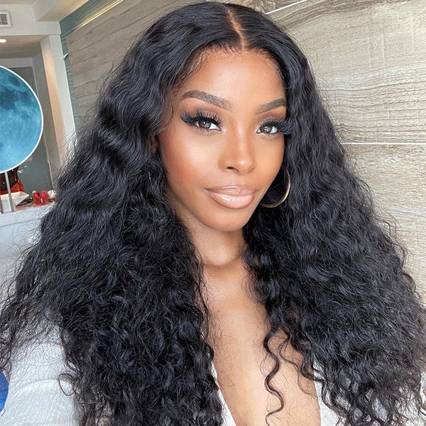 Undetectable Invisible Lace Water Wave 13x4 Frontal Lace Wig | Real HD Lace