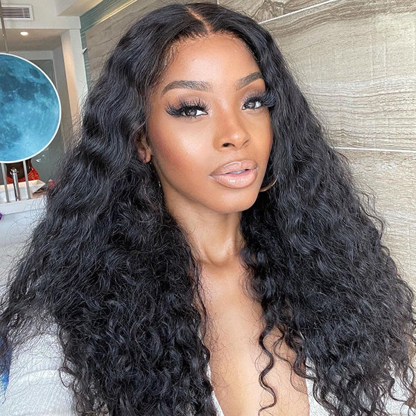 Undetectable Invisible Lace Water Wave 13x4 Frontal Lace Wig | Real HD Lace